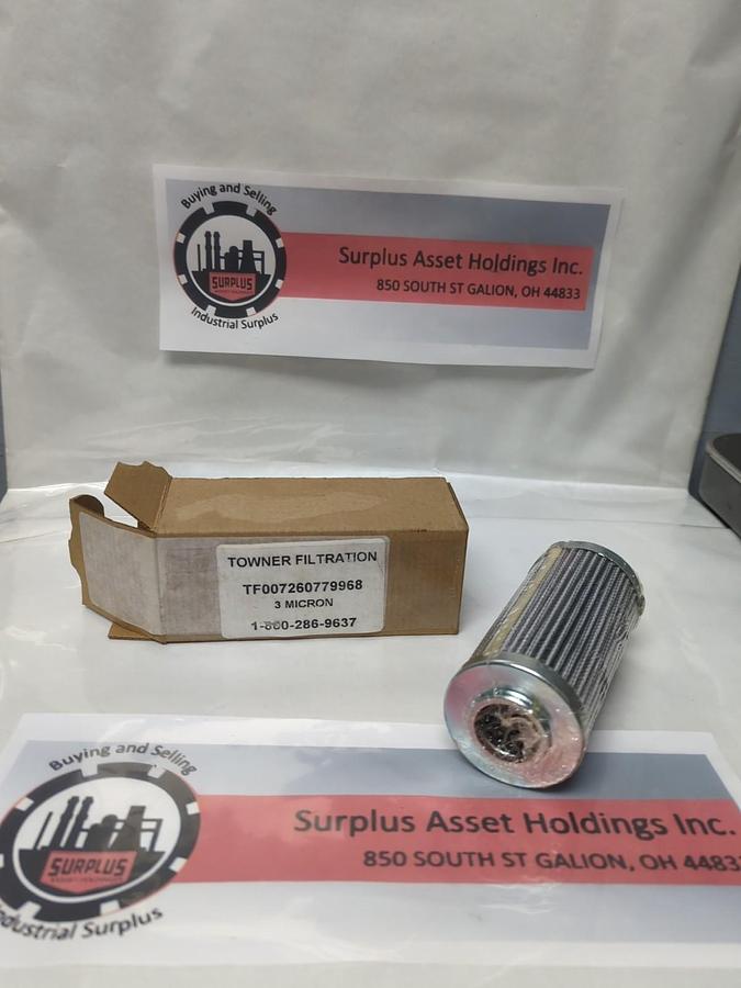 TOWNER FILTRATION,TF007260779968,FILTER ELEMENT 3 MICRON NOS