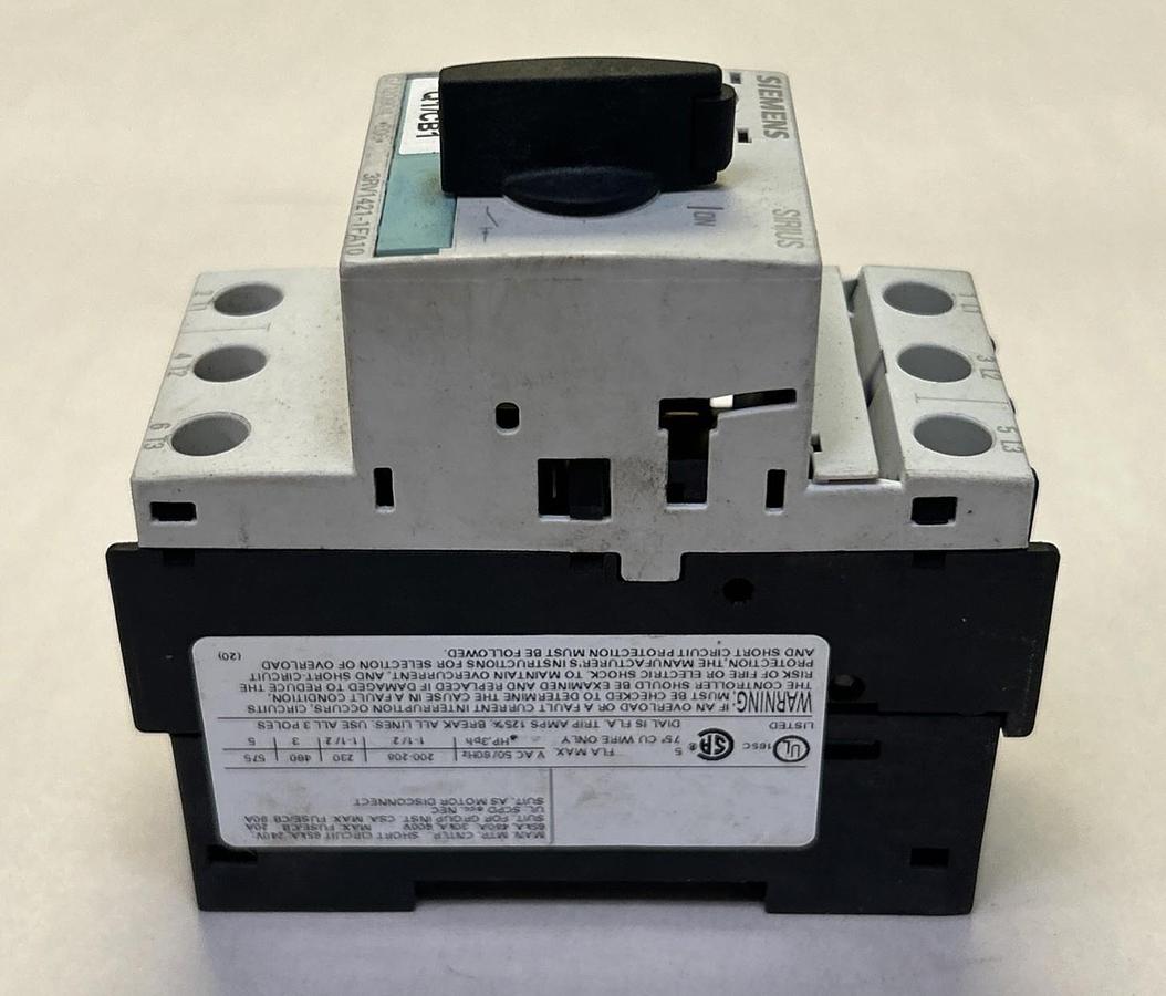 Used SIEMENS,3RV1421-1FA10,MOTOR STARTER