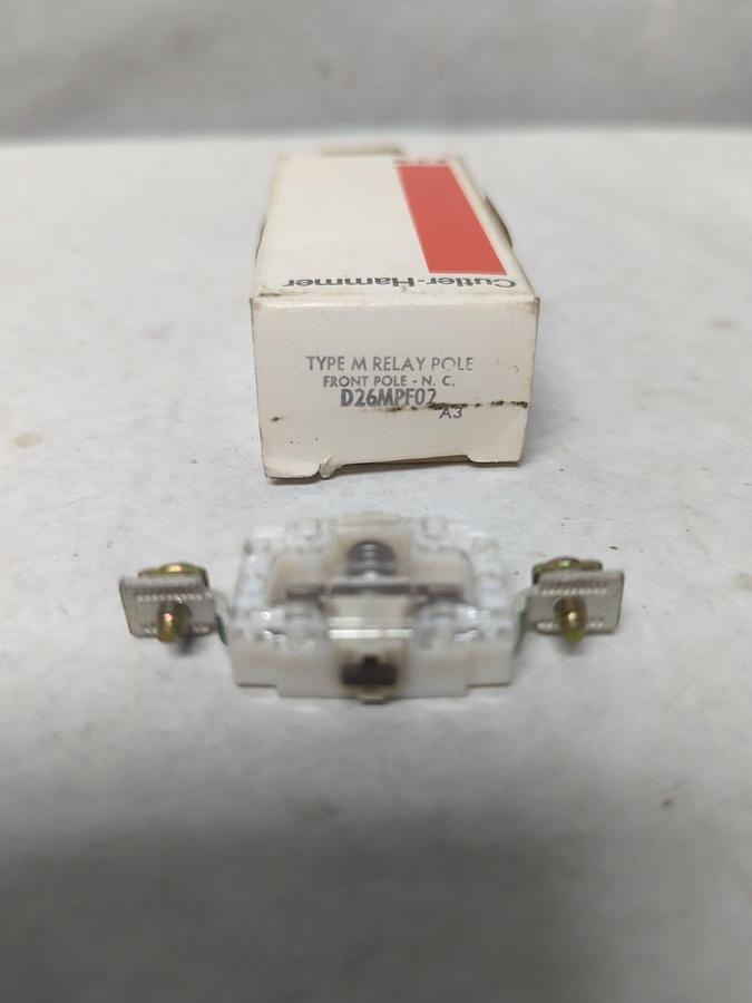 CUTLER-HAMMER,D26MPF02,TYPE M RELAY POLE NOS