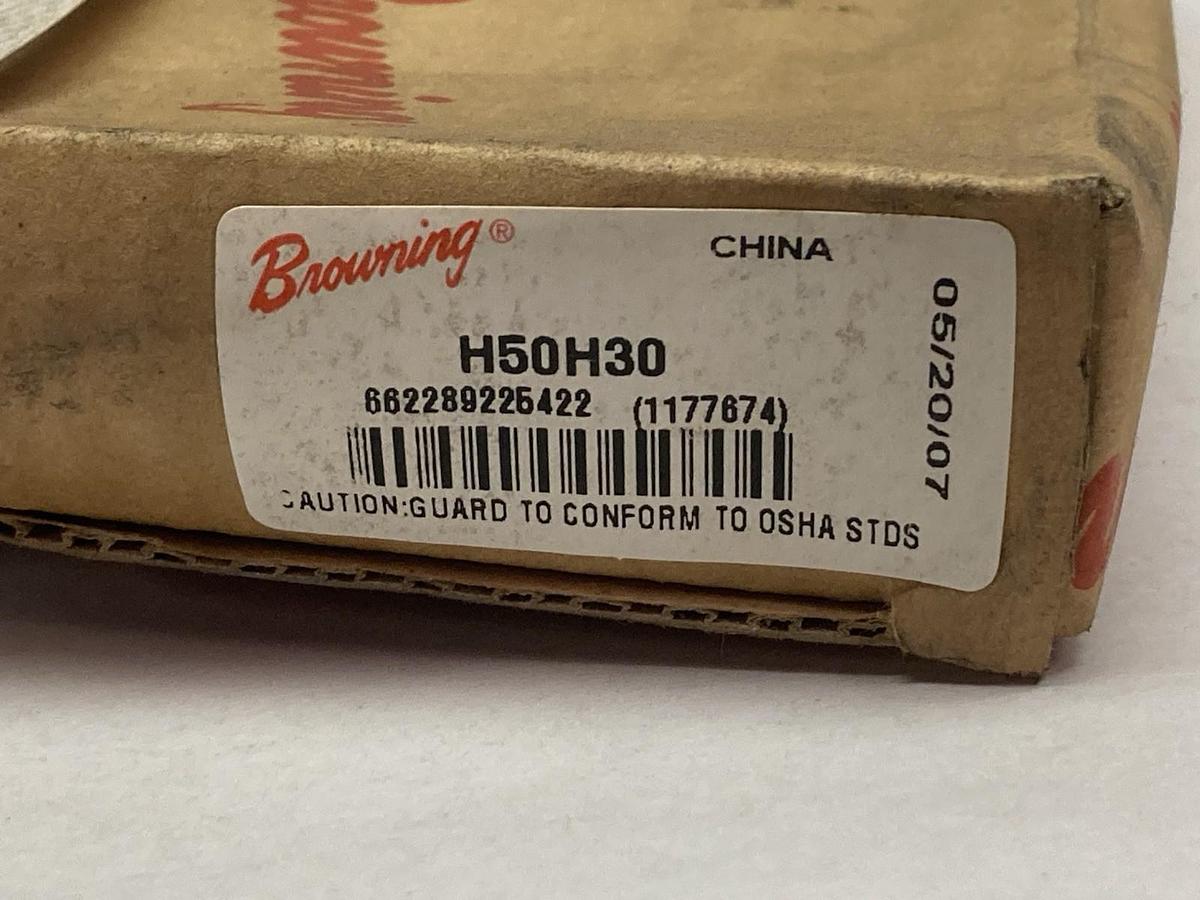 Used Browning,H50H30,Bushed Split Taper Roller Chain Sprocket