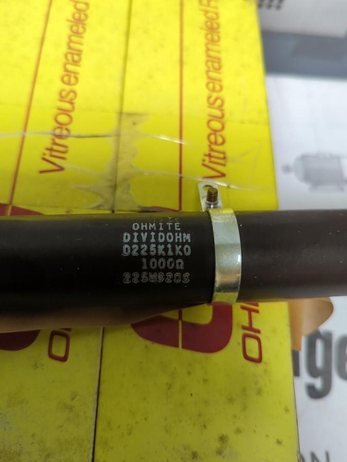 OHMITE,D225K1K0,LUG RESISTORS 225W 1000 OHM LOT OF 2 NEW