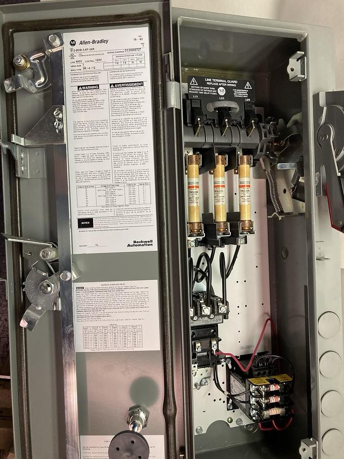 Allen-Bradley,512-BDB-3-6P-24R,Combination Starter NEMA Size 1 Type 3R/4/12