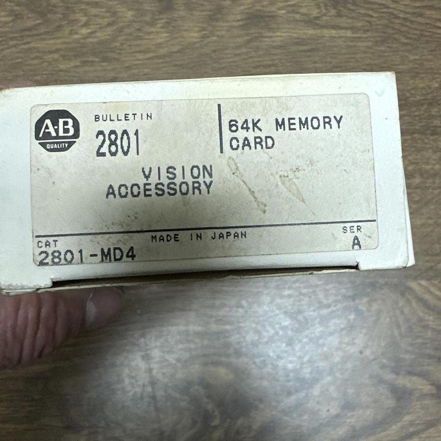 Used Allen Bradley,2801-MD4,64K Memory Card  Box of 4