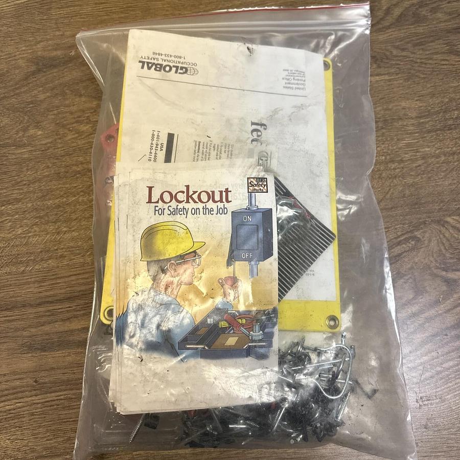 Used Global Safety Peg Board Display Kit