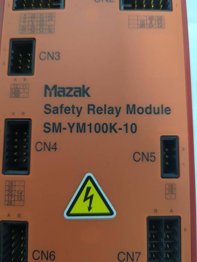 Used MAZAK,SM-YM100K-10,SAFETY RELAY MODULE YAMAZAKI PRE-OWNED