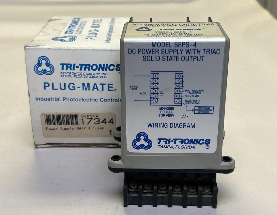TRI-TRONICS,SEPS-4,POWER SUPPLY 24V NOS