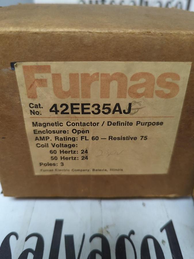 FURNAS,42EE35AJ,MAGNETIC CONTACTOR DEFINITE PURPOSE 3-POLE NOS