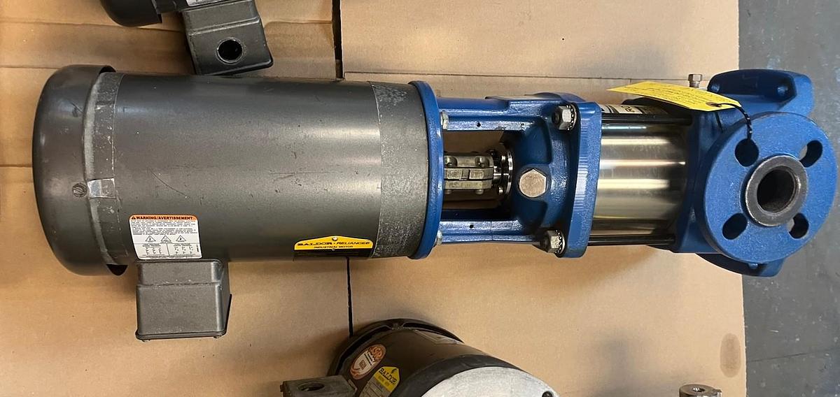 Used BERKELEY,BVM5-5-204,MULTI STAGE CENTRIFUGAL PUMP 1.25" FLANGE 2HP 3PH 3450RPM