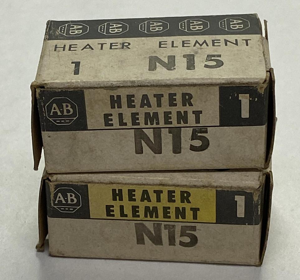 ALLEN BRADLEY,N15,OVERLOAD RELAY HEATER ELEMENT LOT OF 2 NOS