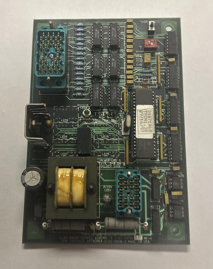 Used AJAX MAGNETHERMIC,72011A25,TEMPERATURE MONITORING BOARD
