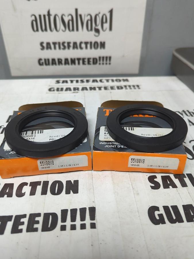 TIMKEN,55X80X8,OIL SEALS 2.165  X 3.161  LOT OF 2 NOS