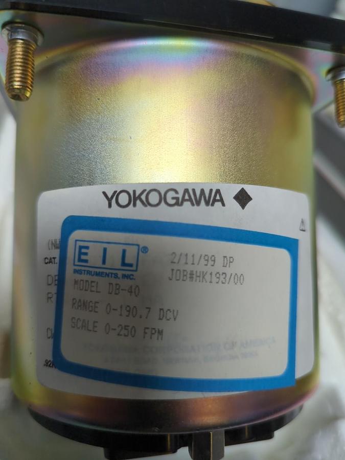 YOKOGAWA,DB-40,AMMETER 0-250 FPM NOS