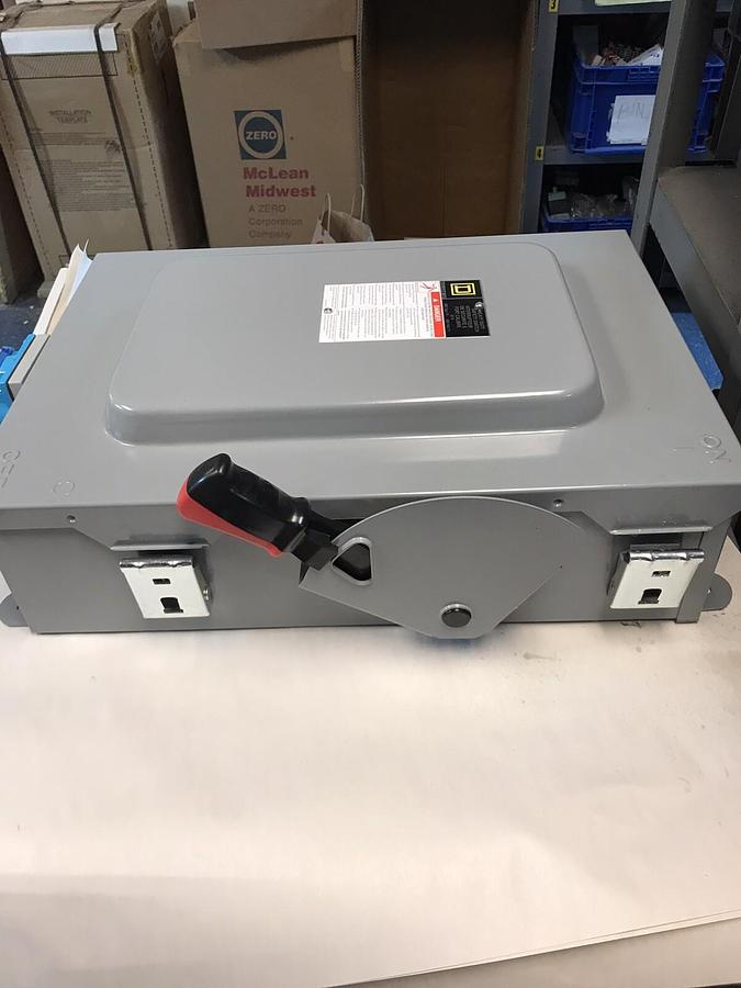 Square D,H461,Safety Switch with Meltric DSDC3 30AMP 250VDC 33-3420P NEW