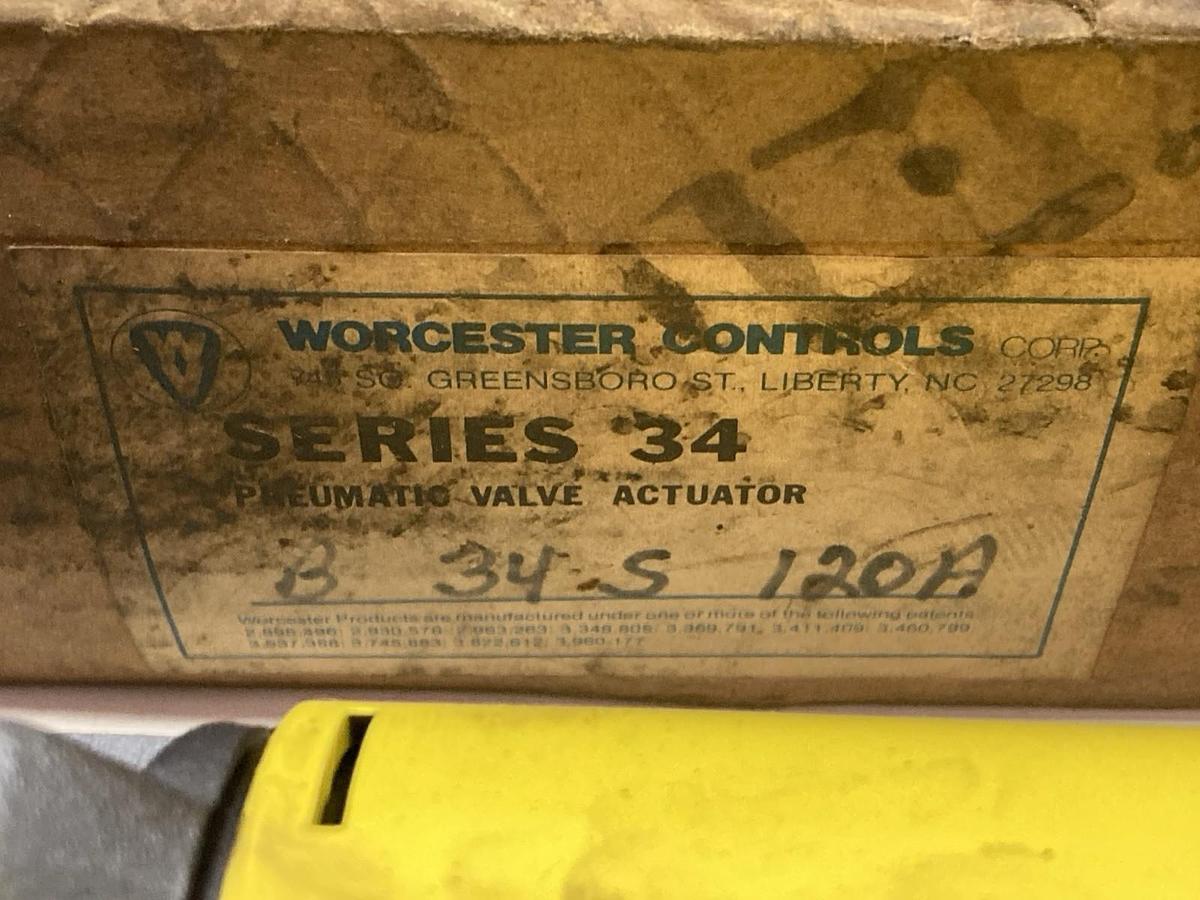 Worcester Controls,Model B 34S,Pneumatic Valve Actuator Series 34