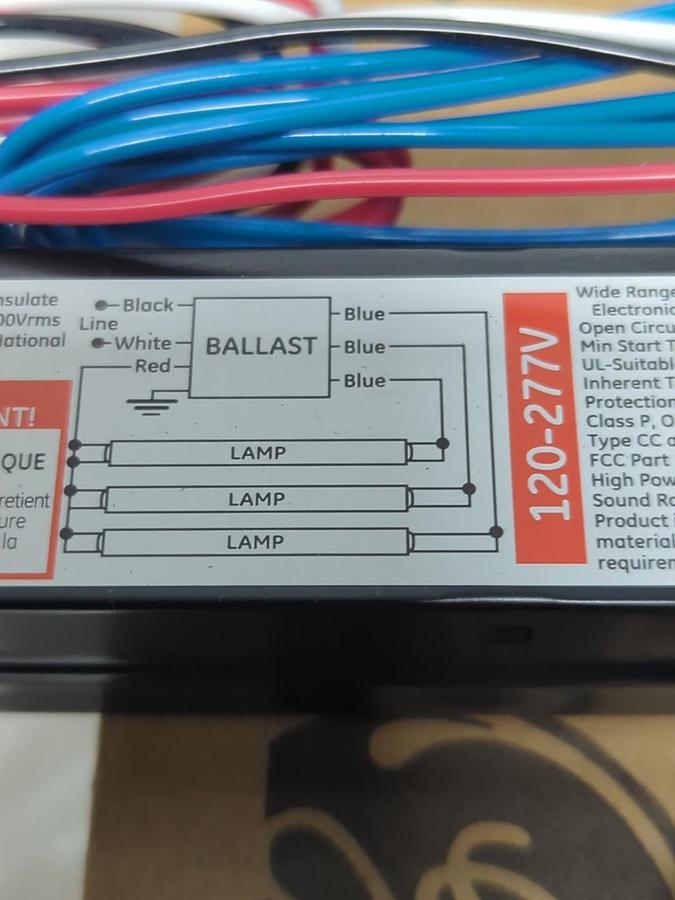 GE ULTRAMAX,GE332MAXP-N/ULTRA,ELECTRONIC BALLAST 120-277V LOT OF 5 NOS