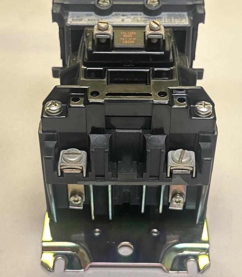 Used ALLEN BRADLEY,500F-A0D92,CONTACTOR SIZE 0 18A 600V