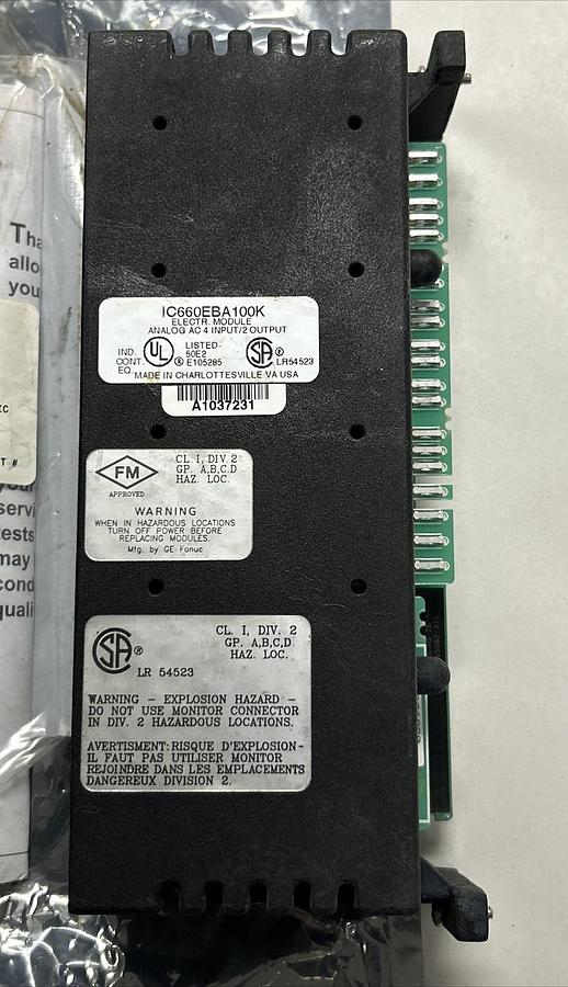 Used GE FANUC,IC660EBA100/IC660EBA100K,GENIUS BLOCK I/O MODULE REFURBISHED