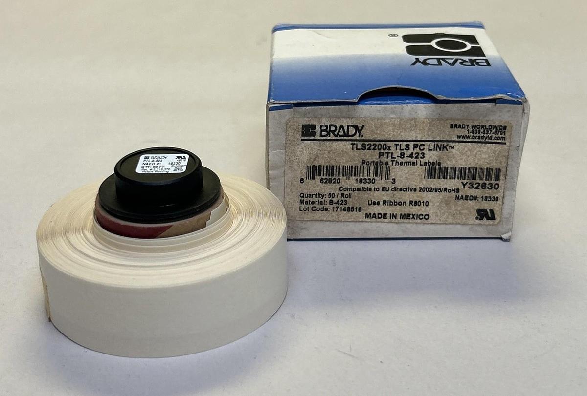 BRADY,PTL-8-423,PC LINK PORTABLE THERMAL RIBBON NOS