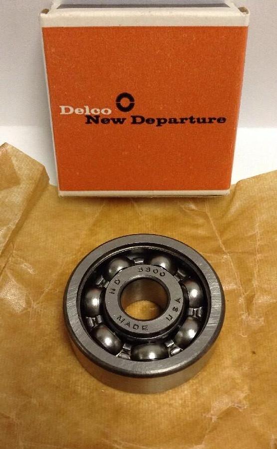 Used Delco New Departure Hyatt,3300 XR11086A, Single Row Deep Groove Bearing