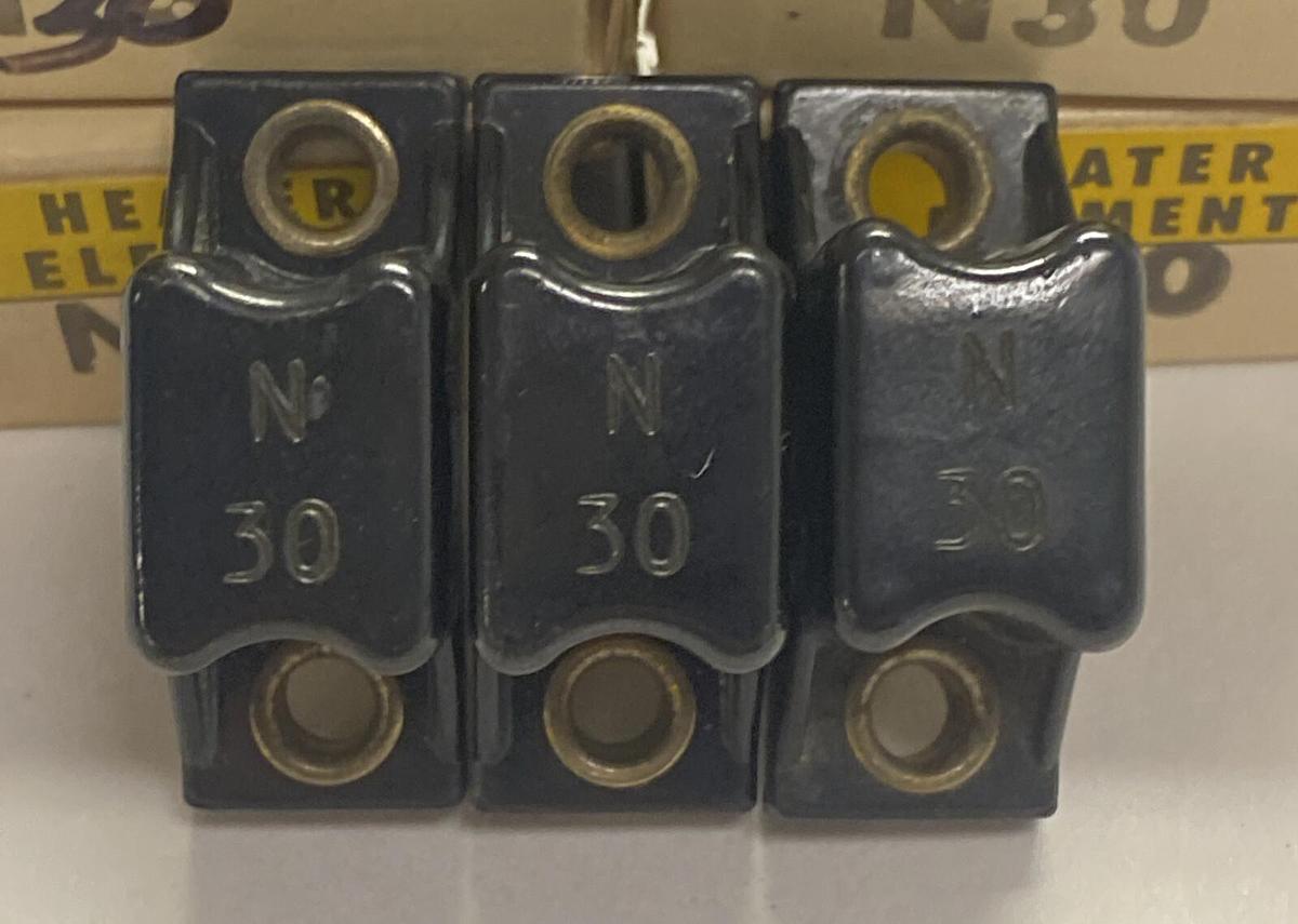 ALLEN BRADLEY,N30,OVERLOAD RELAY HEATER ELEMENT LOT OF 7 NOS