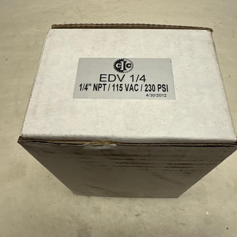 CIC,EDVP-1/4,Electric Drain Valve 1/4" NPT 115VAC 230PSI