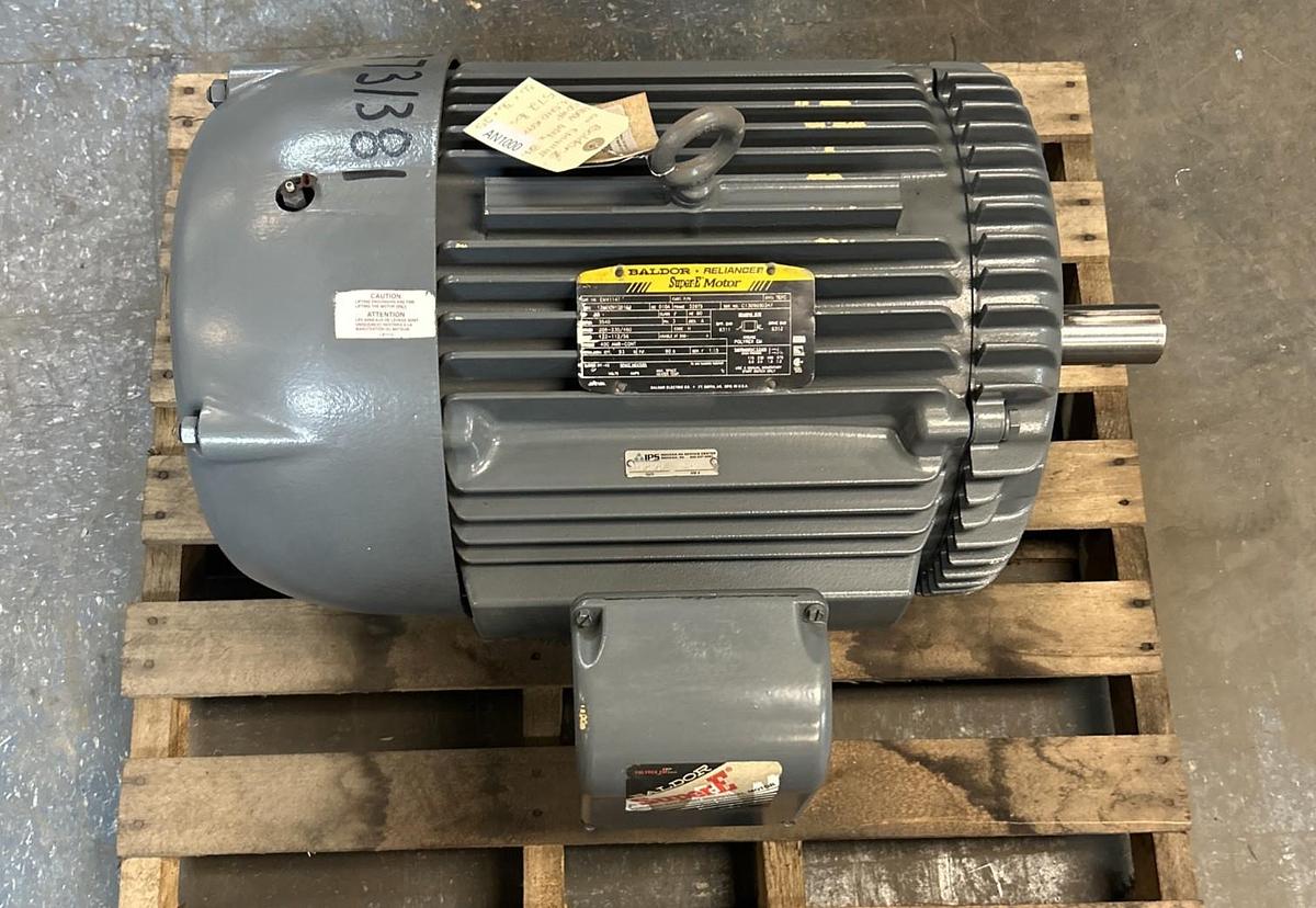 Used BALDOR,EM4114T,SUPER-E MOTOR 50HP 3540RPM 208-230/460V 3PH 326TS FRAME