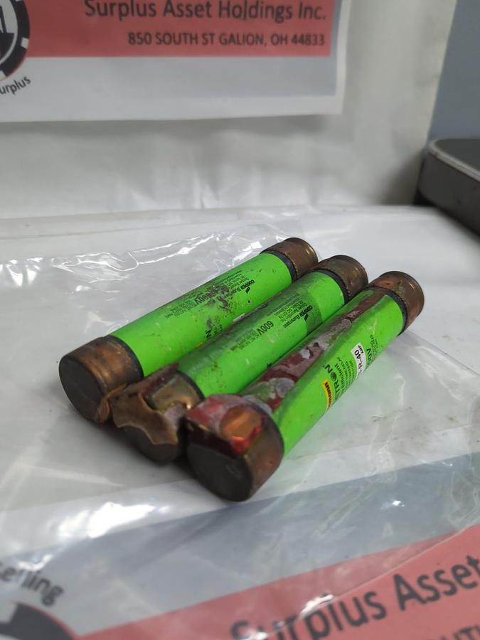 Used COOPER BUSSMANN,FRSR40,FUSETRON 40 AMP FUSE LOT OF 3 PRE-OWNED