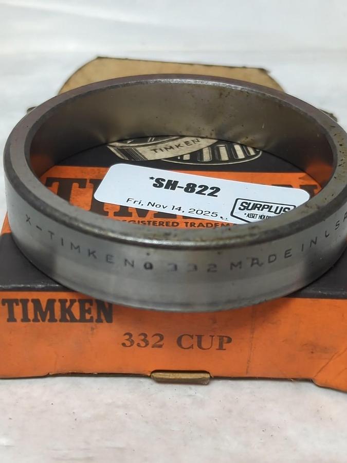 TIMKEN,332,ROLLER BEARING CUP NOS