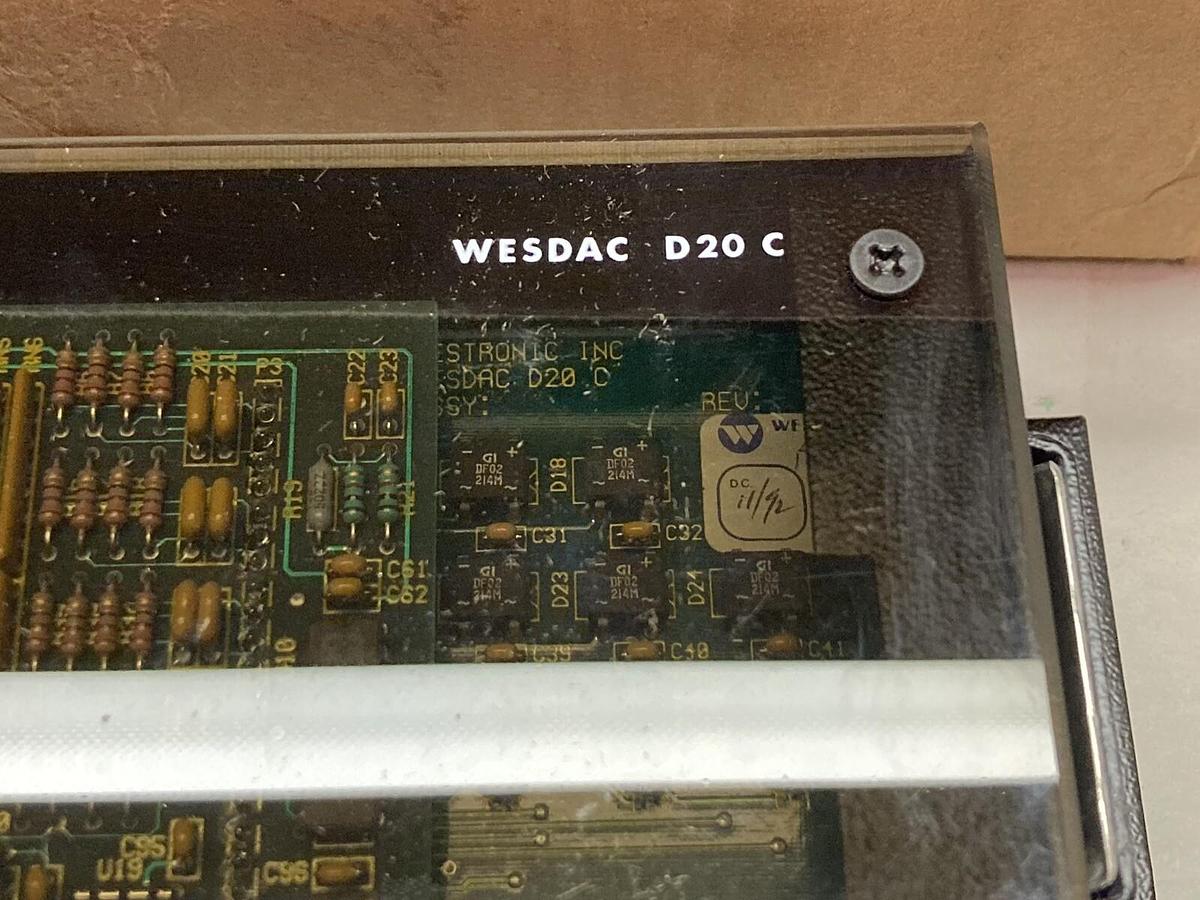Westronic,Wesdac D20 C,Logic Panel Display