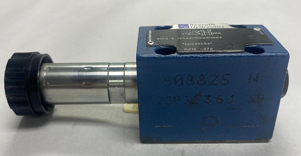 Used REXROTH,R900549534/4WE6HA62/EG24N9K4, HYDRAULIC DIRECTIONAL CONTROL VALVE