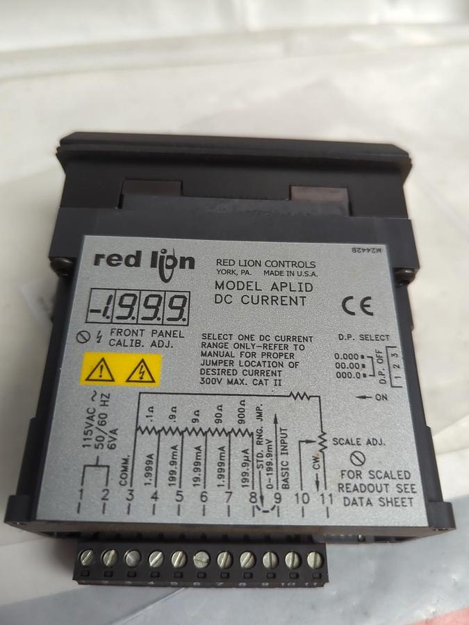Used RED LION,APLID,DIGITAL CURRENT CONTROLLER PRE-OWNED