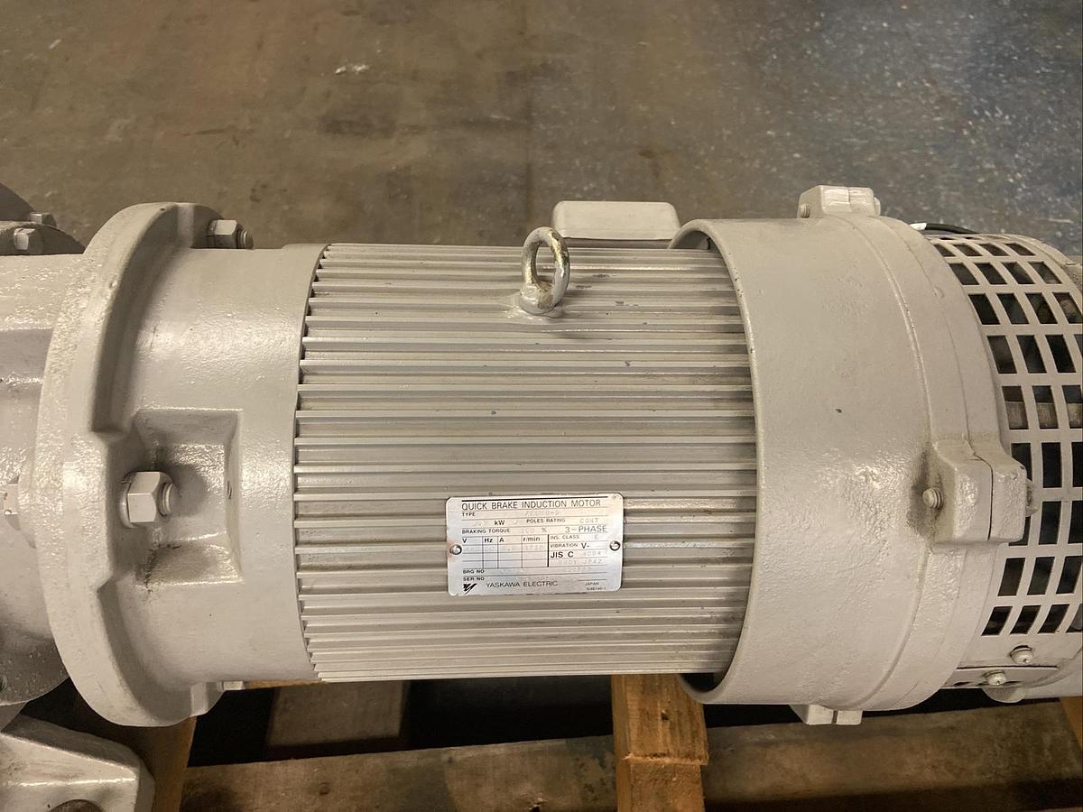 IMT Planetary Gear,MH4360-3.7S,Ratio 60.03 Yaskawa Induction Brake Motor FELBQ-5