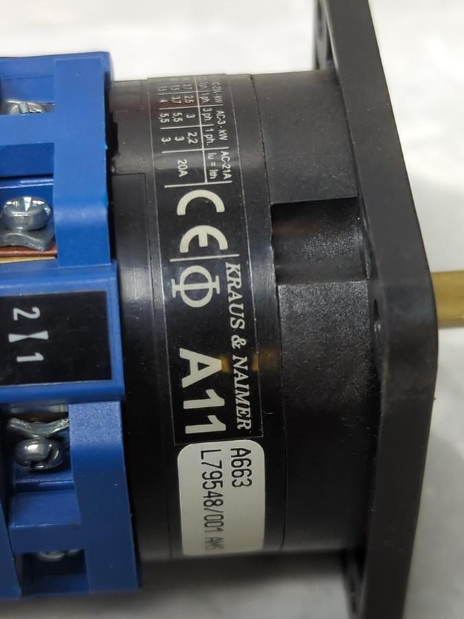 Used KRAUSE & NAIMER,A11,ROTARY SWITCH PRE-OWNED