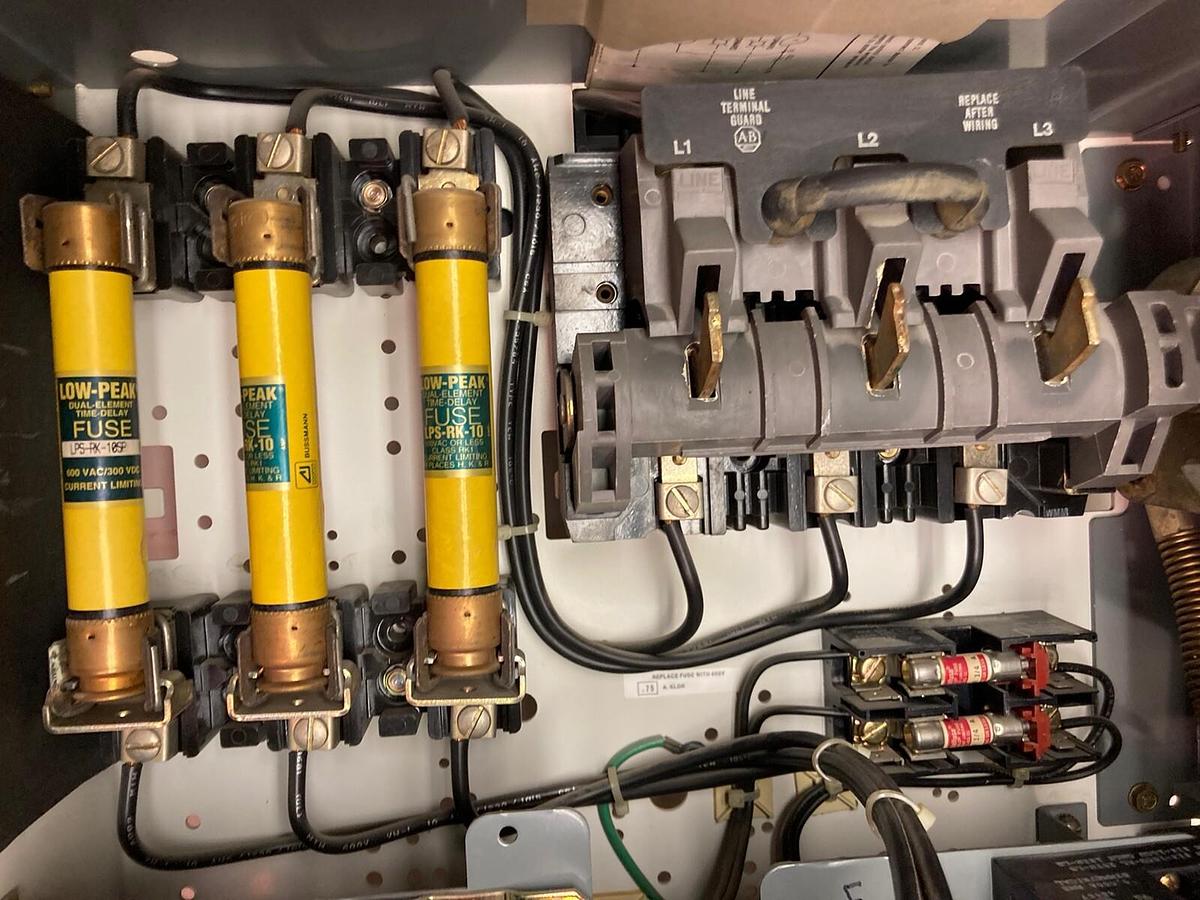 Used Allen-Bradley,2106B,Size 1 Fused MCC 20 Inch Reversing Starter Feeder Bucket