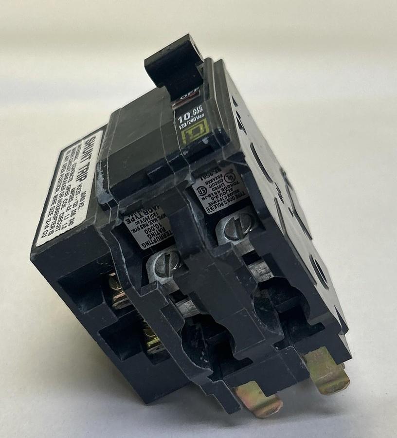 Used SQUARE D,QOB2701021,CIRCUIT BREAKER 70A 120/240V 2P