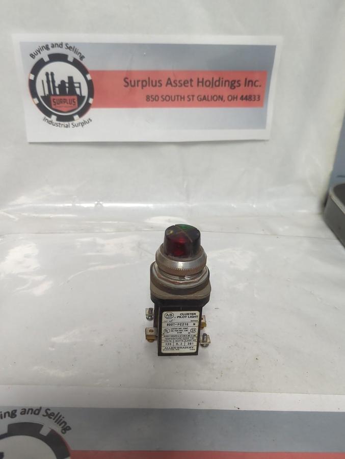 Used ALLEN BRADLEY,800T-PC216,CLUSTER PILOT LIGHT SERIES N PRE-OWNED