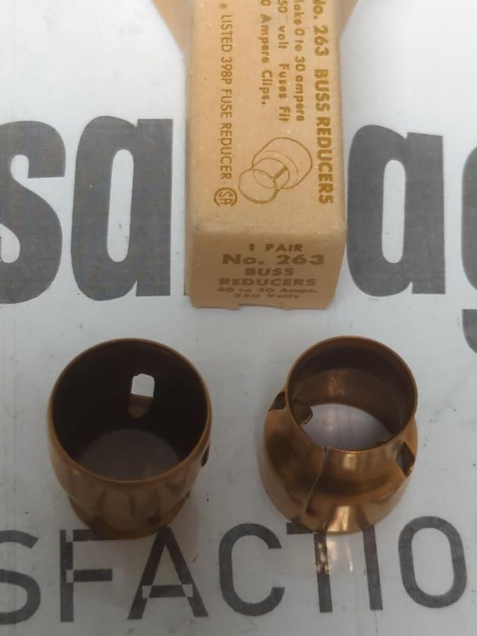 COOPER BUSSMANN,263,FUSE REDUCERS SET 60 TO 30 AMP 250V 2-PC. SET