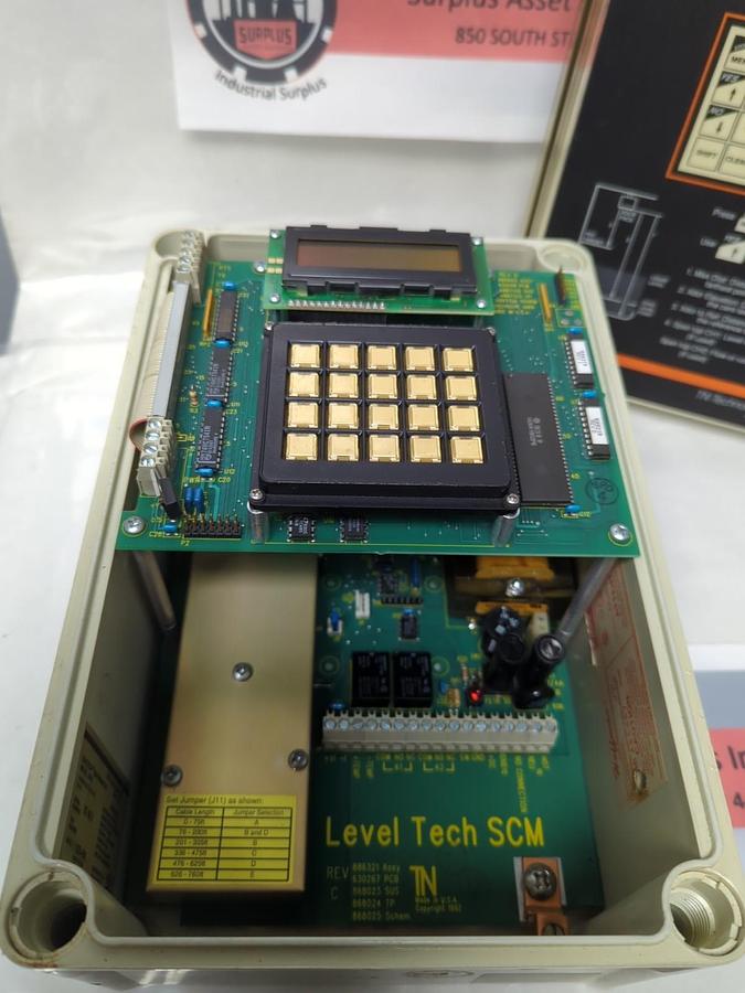 Used TN TECHNOLOGIES,9729,SCM LEVEL TECH SONIC LEVEL TRANSMITTER REV C PRE-OWNED