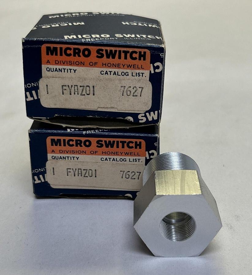 HONEY WELL MICRO SWITCH,FYAZ01,CONDUIT ADAPTER LOT OF 2 NOS