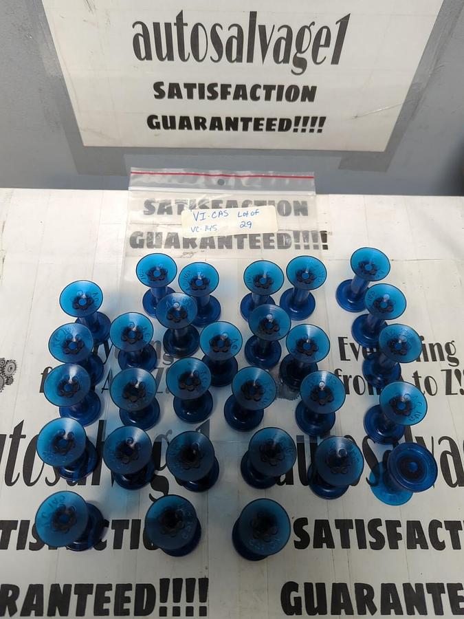 VI-CAS,VC-145,VACUUM CUPS 1-3/4 INCH TALL  3/16 INCH HOLE LOT OF 29 NOS