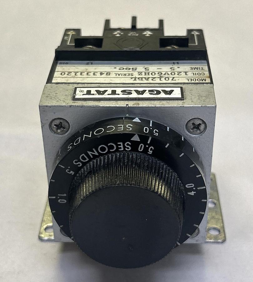 Used AGASTAT,7012ABL,TIME DELAY RELAY .5-5 SECONDS