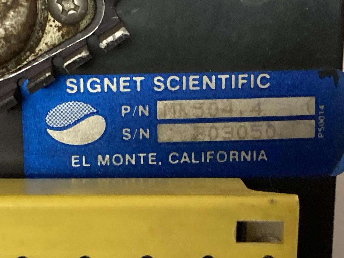 Used Signet Scientific,MK504.4,Batch Controller 110VAC