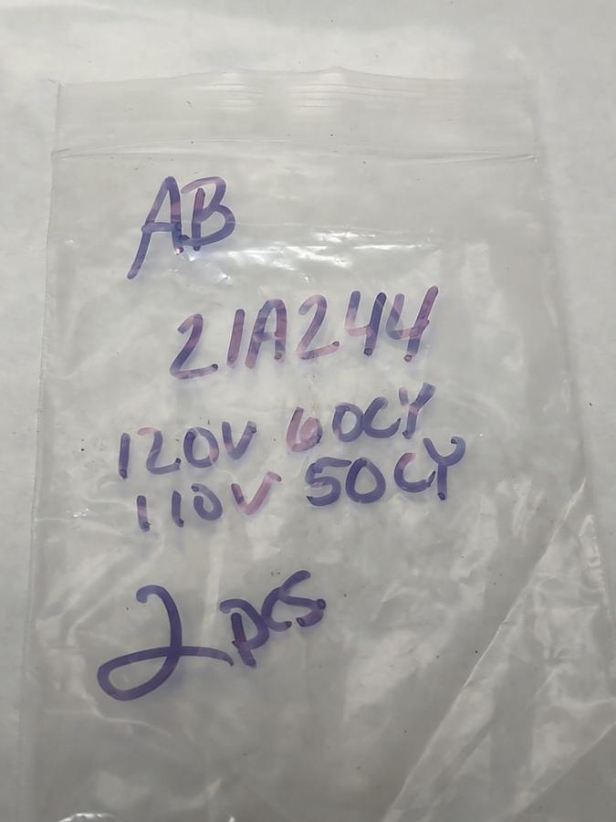 Used ALLEN-BRADLEY,21A244,COIL 120V 60CY 110V 50CY LOT OF 2 PRE-OWNED