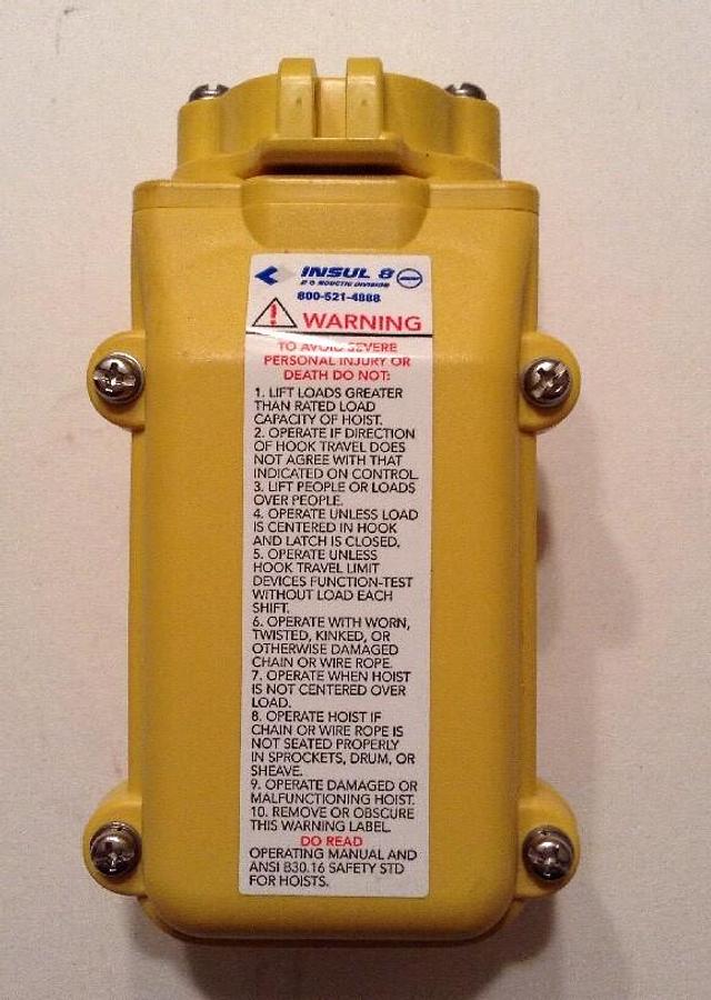 Insul 8,34212 300COB81J,Hoist Pushbutton Pendant Switch