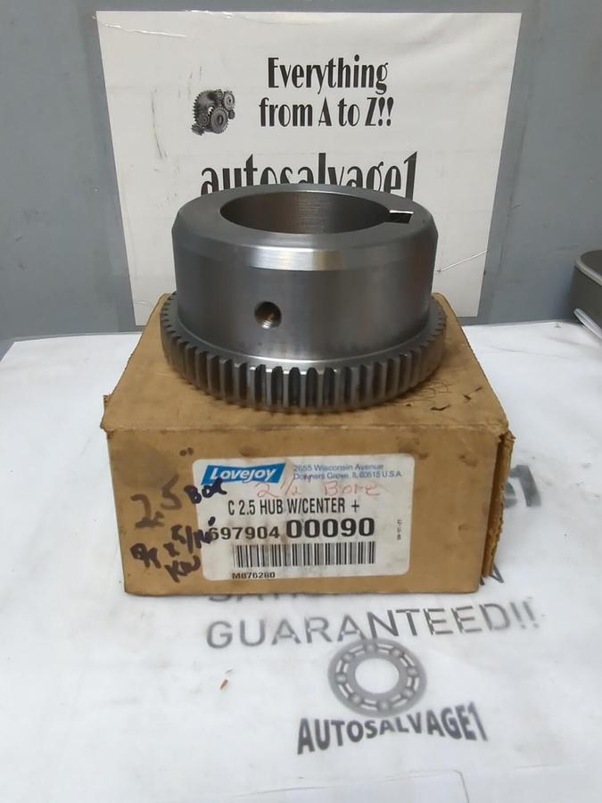 LOVEJOY,C 2.5,HUB WITH CENTER 2-1/2 INCH BORE 5/8 IN X 5/16 IN KW NOS