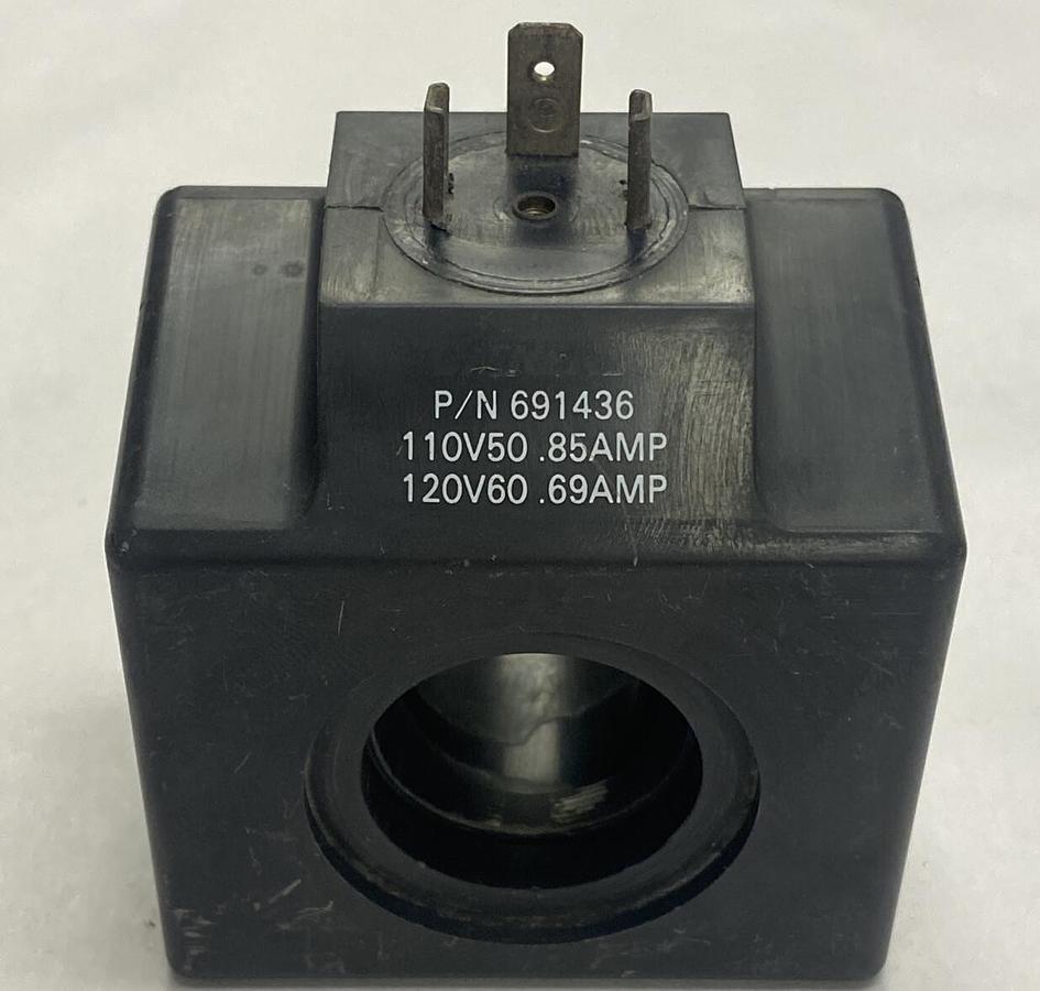 Used VICKERS,691436,VALVE COIL 110-120V .85-.69AMP 50/60HZ
