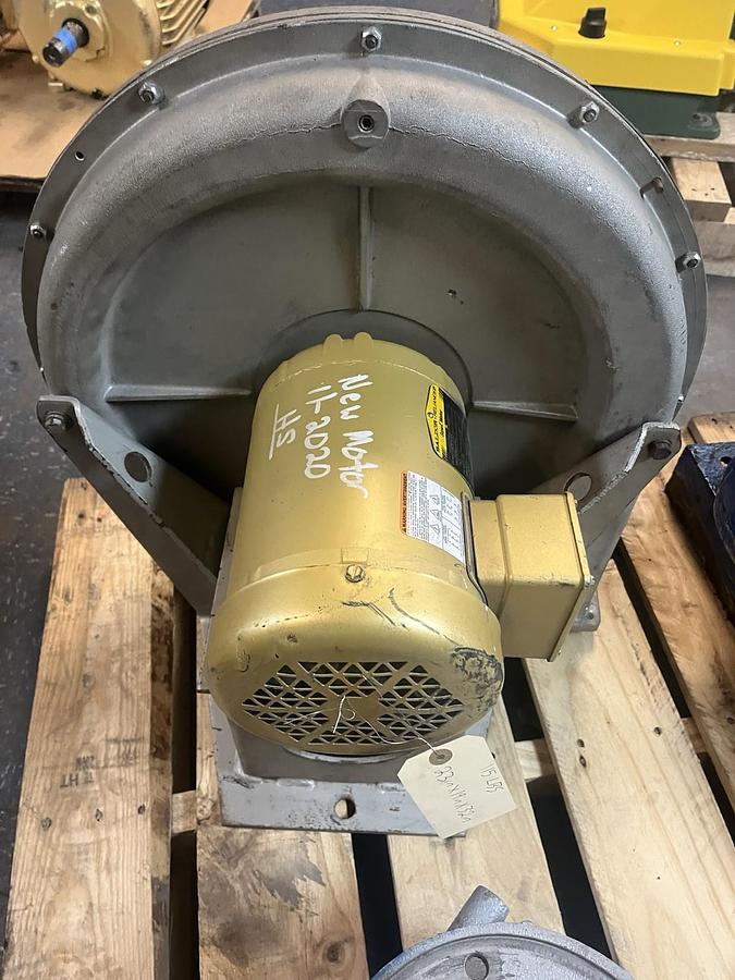 Used NORTH AMERICAN,2316-14/2-T10,TURBO BLOWER 90 CFM 1HP 230/460V 3450RPM 3PH