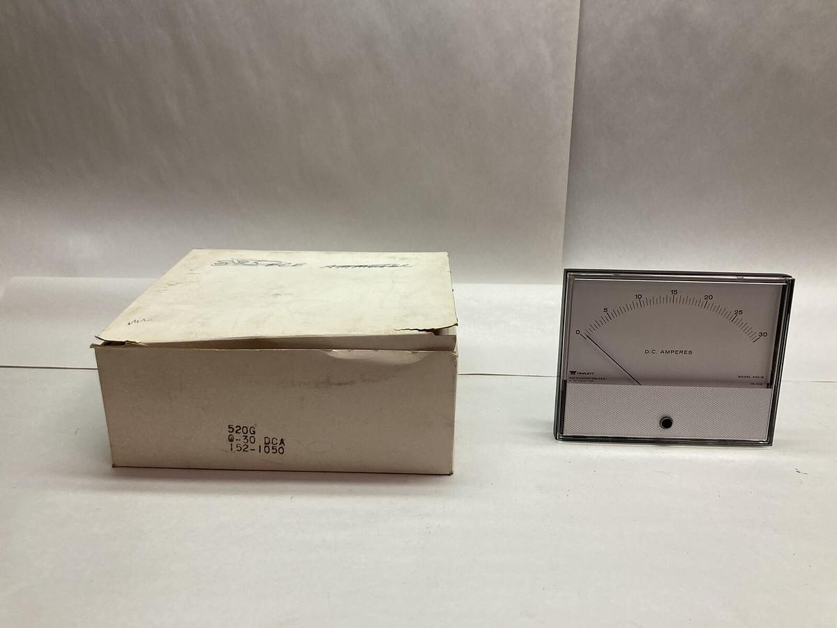 Triplett,520-G,D.C. Ampers Panel Meter 0-30 DCA