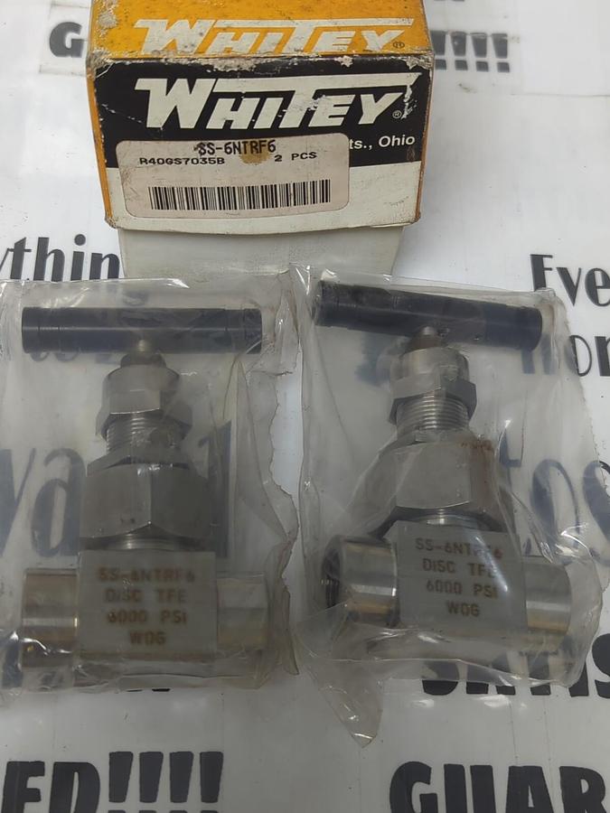 WHITEY,SS-6NTRF6,DISC TFE 6000 PSI BOX OF 2 NOS