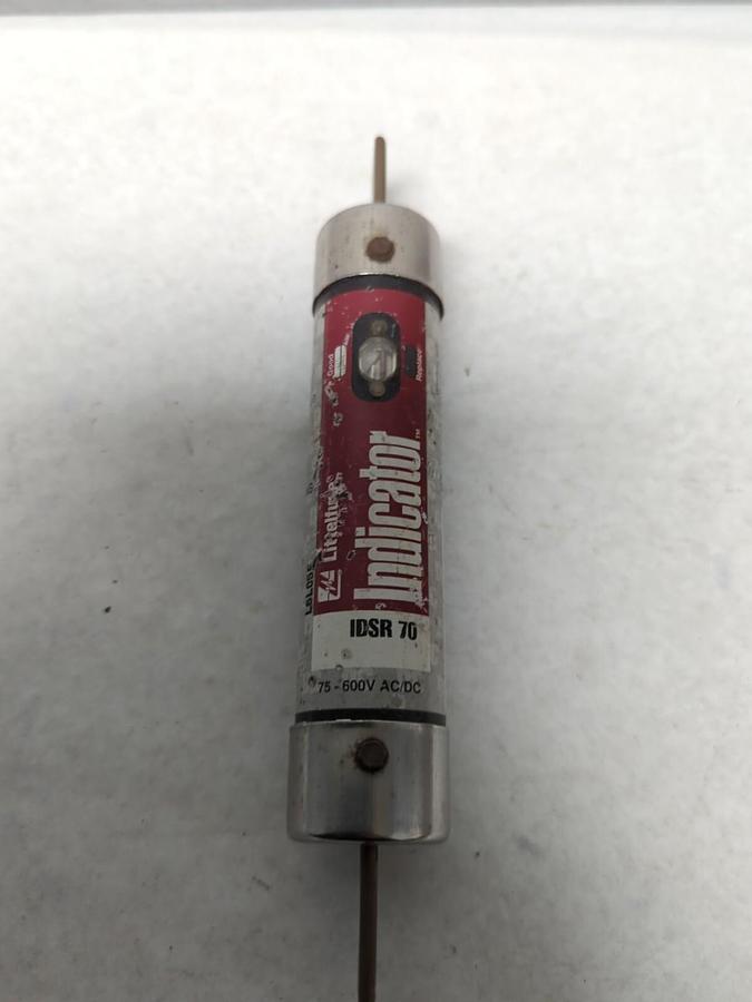Used LITTELFUSE,IDSR-70,INDICATOR 70 AMP FUSE PRE-OWNED